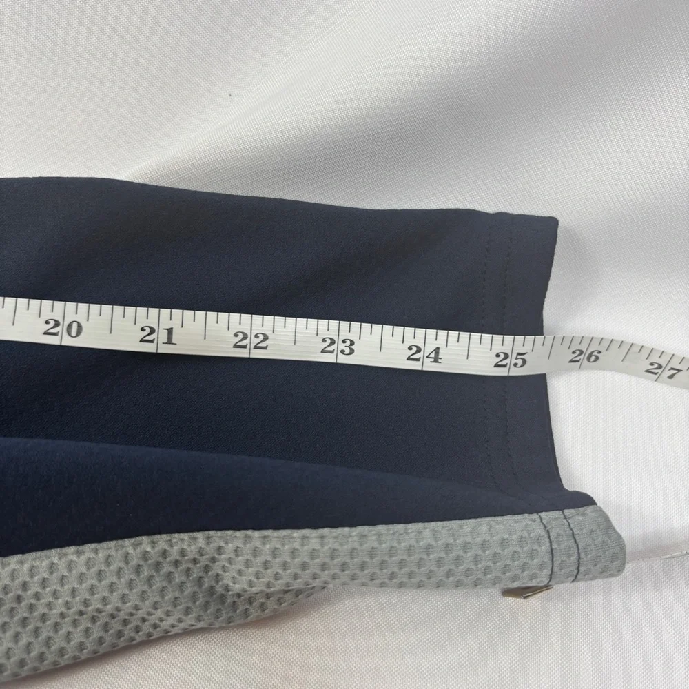 Alo Coolfit Mens Track Jacket Full Zip Navy Blue Gray Size Large - Picture 12 of 12